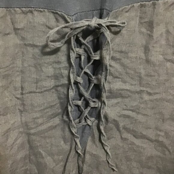 Vivian Shyu Linen Blend Dress with Lace Trim at Hem Size M - Picture 13 of 14